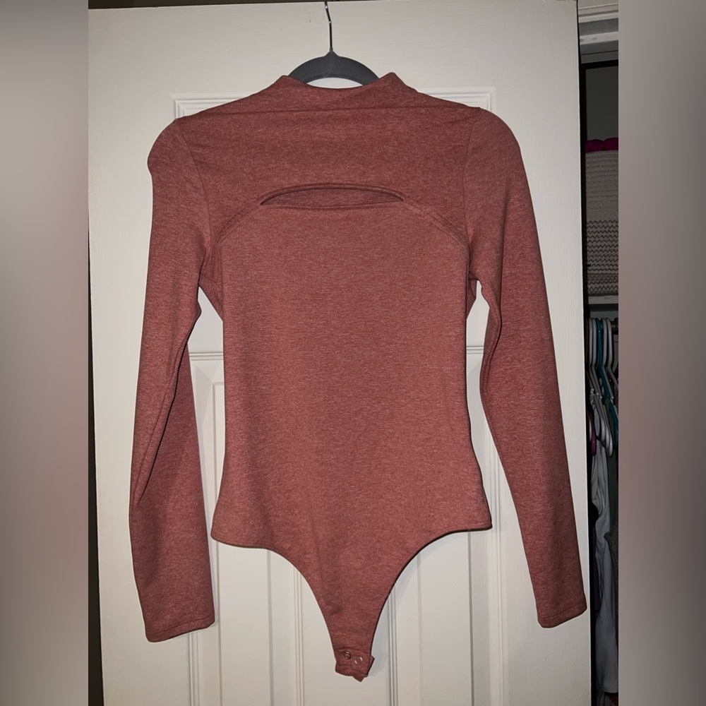 EXPRESS long sleeve thong bodysuit